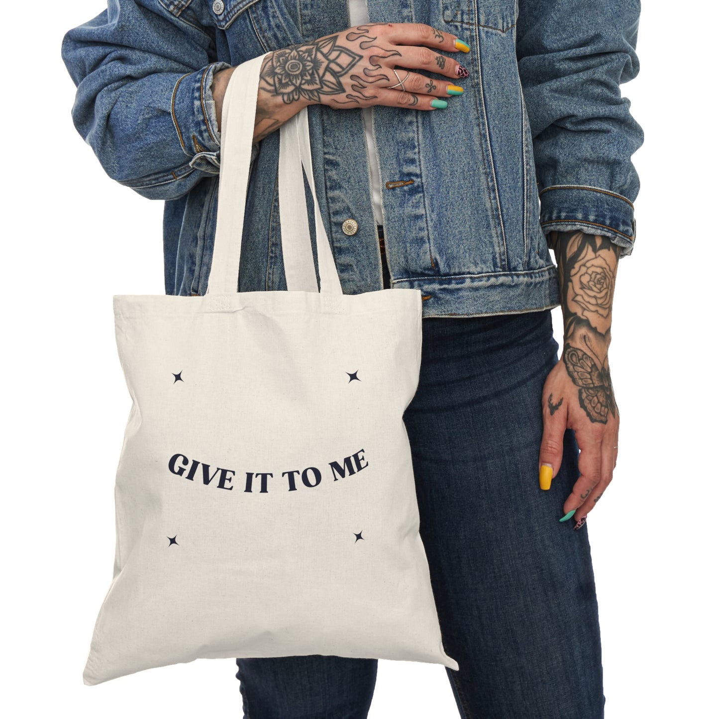 Eco Friendly, Natural Tote Bag with a naughty side