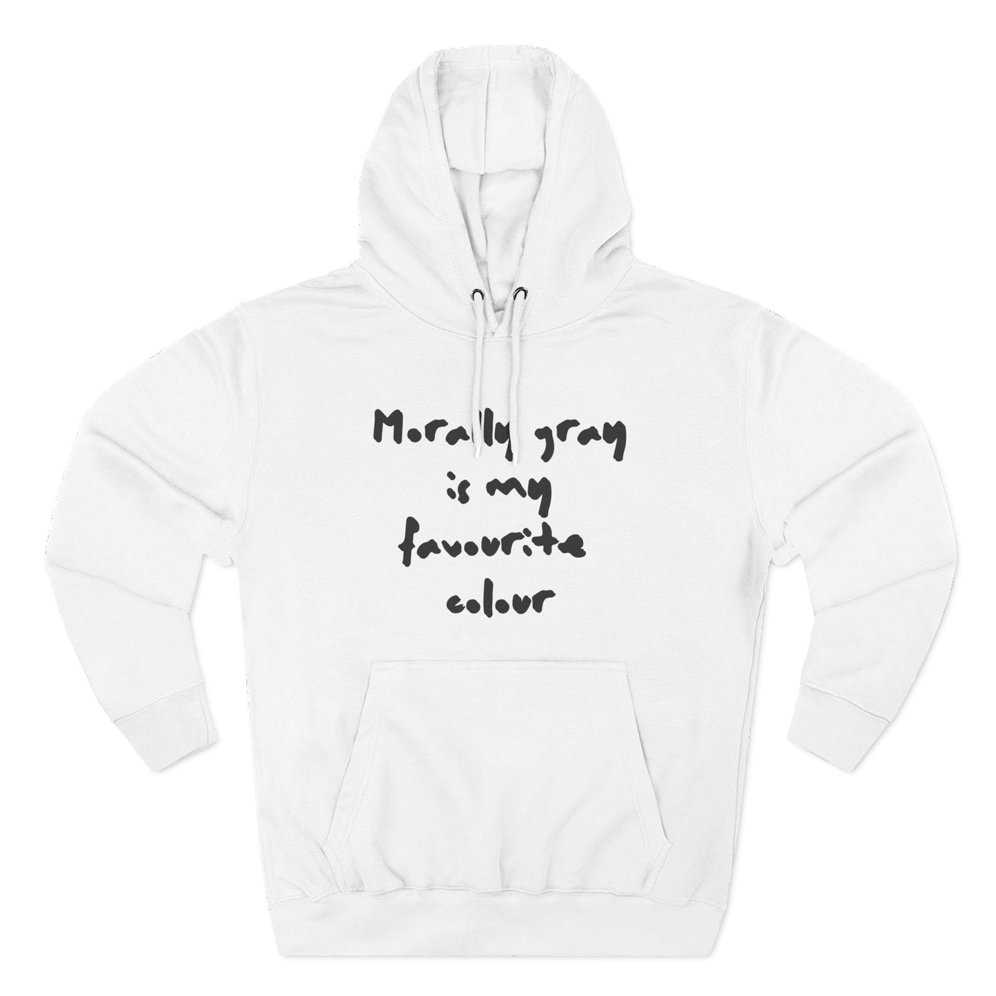 Morally Gray Fleece Hoodie - No Safe Words Statement Sweatshirt