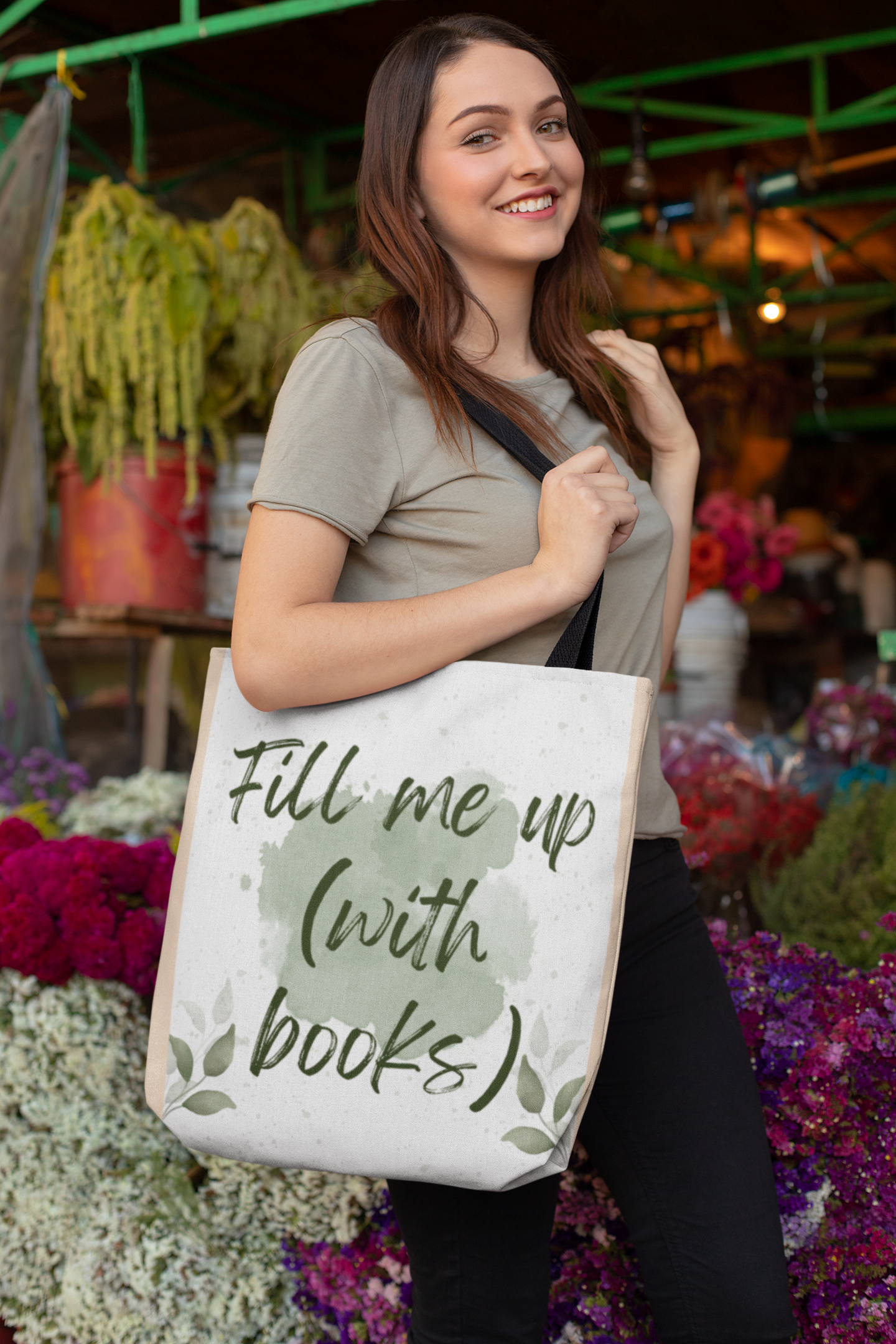 Eco-Friendly Cheeky Tote Bag - "Stretch Me Open" - Reusable Shopping Bag