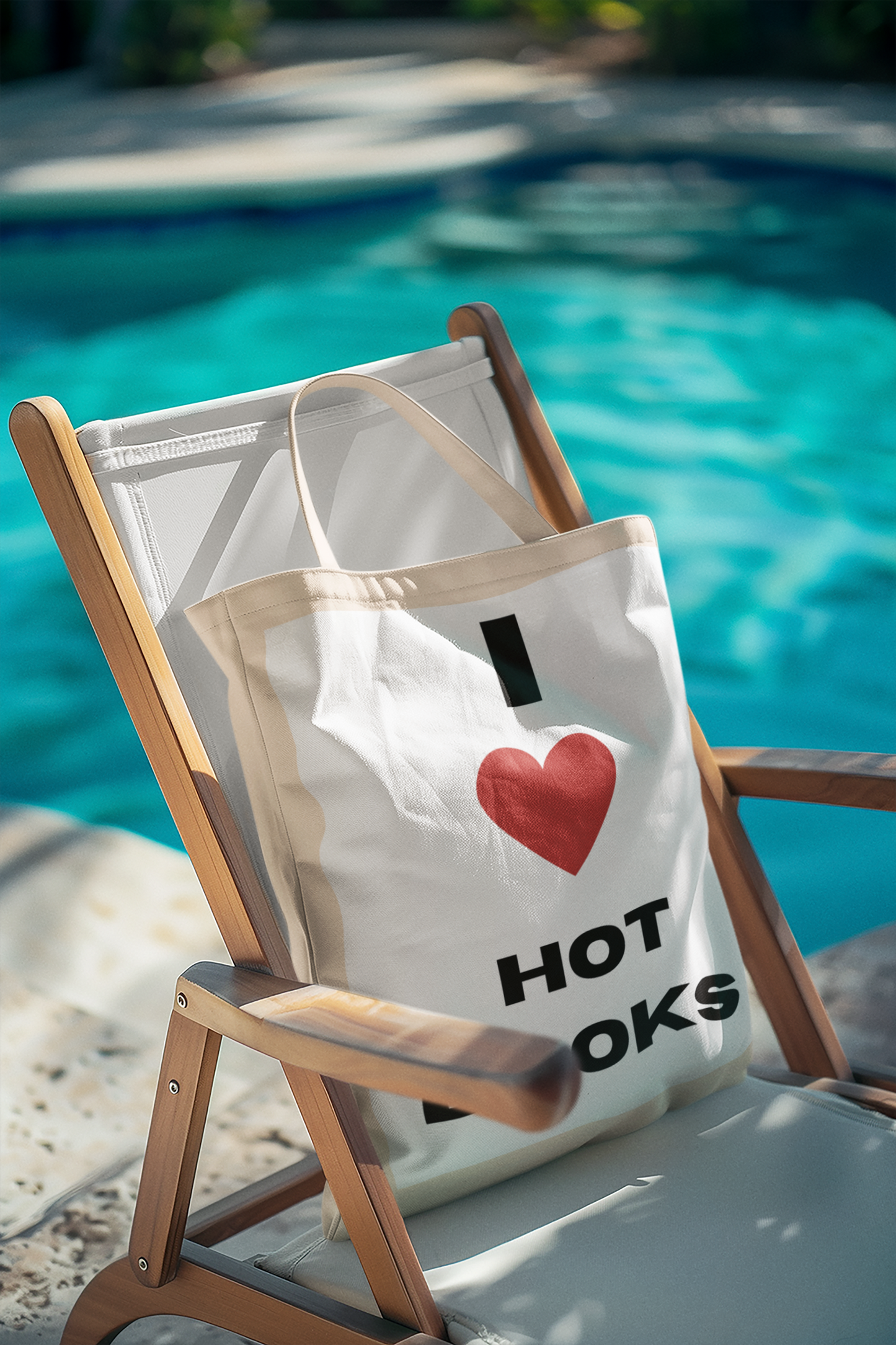 I Love Hot Books Tote Bag - Perfect for Book Lovers and Bibliophiles