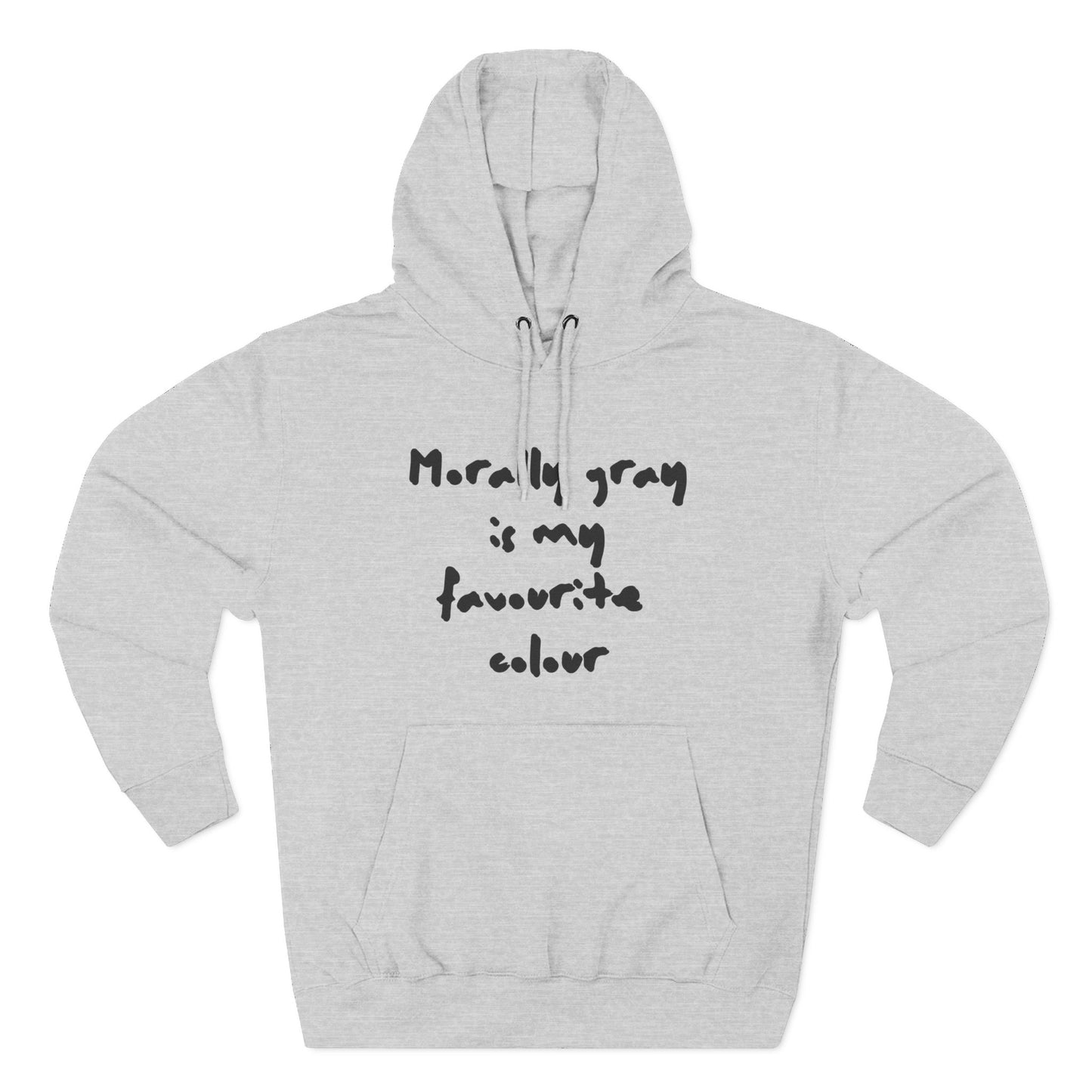 Morally Gray Fleece Hoodie - No Safe Words Statement Sweatshirt